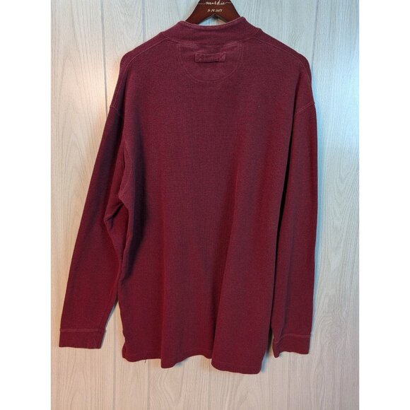 Duluth Trading Co. Men's Red Long Sleeve Henley T-shirt Size XLT Button - Picture 4 of 7